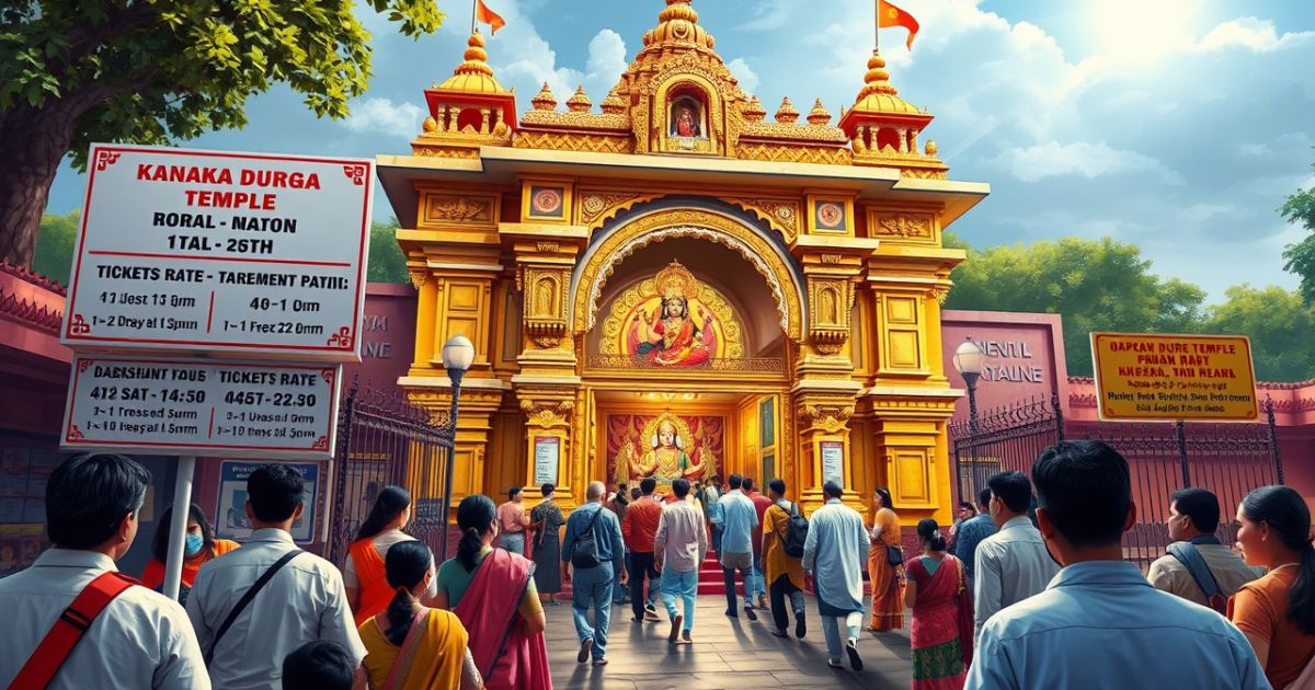 Kanaka Durga Temple Darshan timings, ticket rates & A Complete Guide for devotees