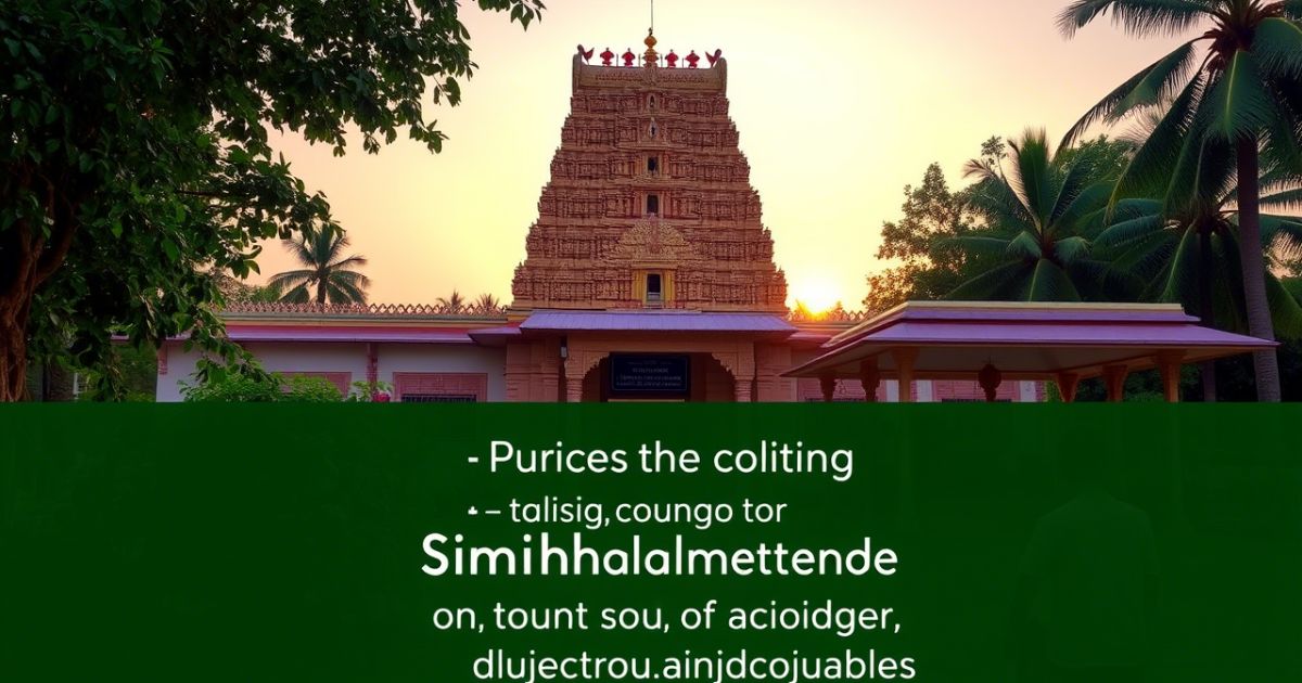 Simhachalam Temple Timings A Complete Guide for Devotees and Travelers